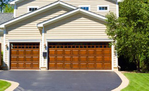 Wooden garage doors