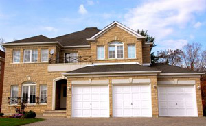 Residential garage door in New York